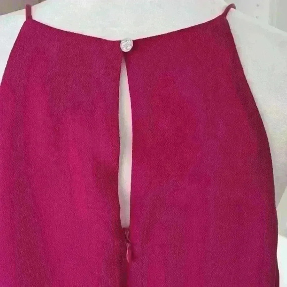 CECE Spaghetti Strap Asymmetrical Ruffle Dress - Picture 9 of 11